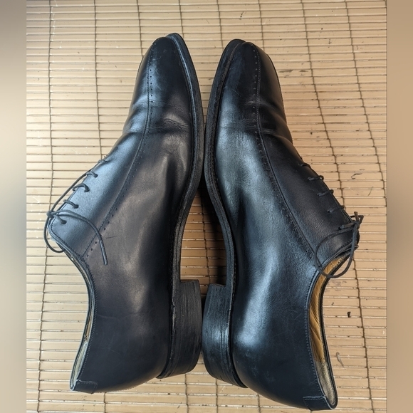 Barker Fine English Shoes Black Leather Derby Shoes Men's UK 10, US 11. Handmade - Picture 8 of 10